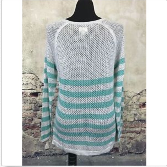 CONVERSE ONE STAR Women's Gray Blue Knit Pullover - Picture 5 of 7